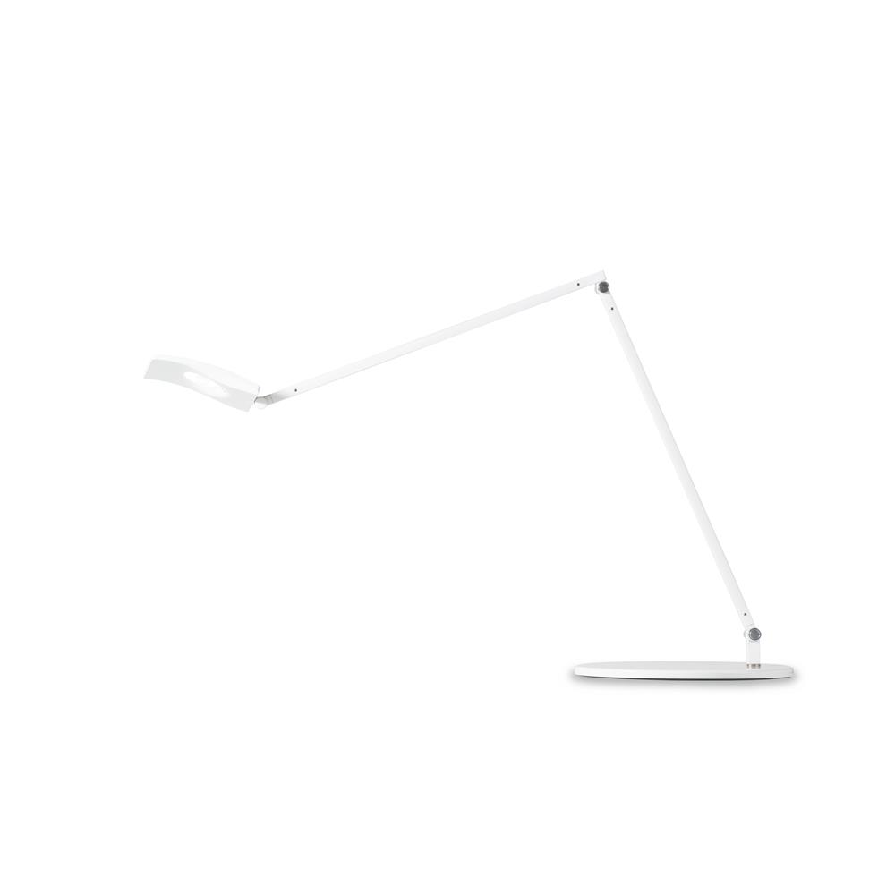Koncept Lighting AR2001-WHT-QCB Mosso Pro Desk Lamp withwireless charging Qi base (White)
